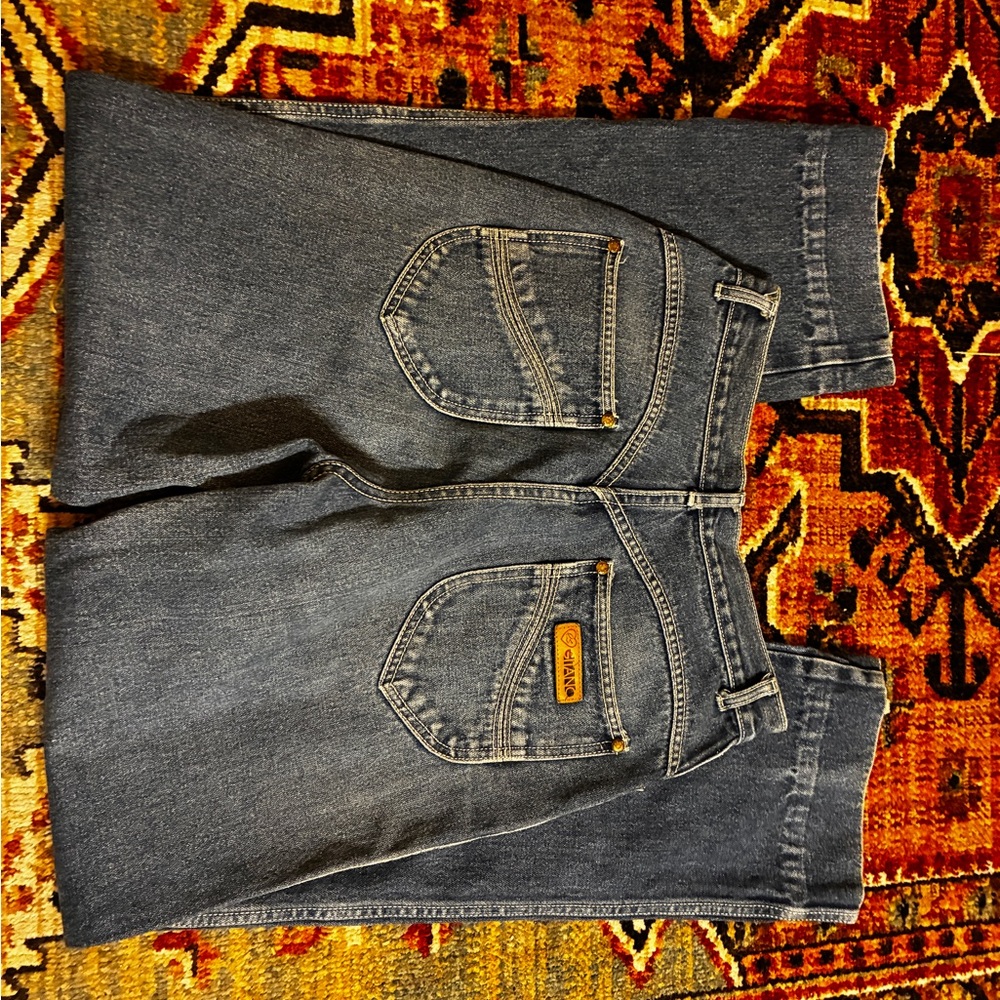 VTG Gitano Classic Blue High Rise Straight Leg Jeans 26” waist - Picture 4 of 7